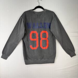 Comfort Colors Distressed Gray Sweatshirt Atlanta Braves Wallen 98 Size Medium